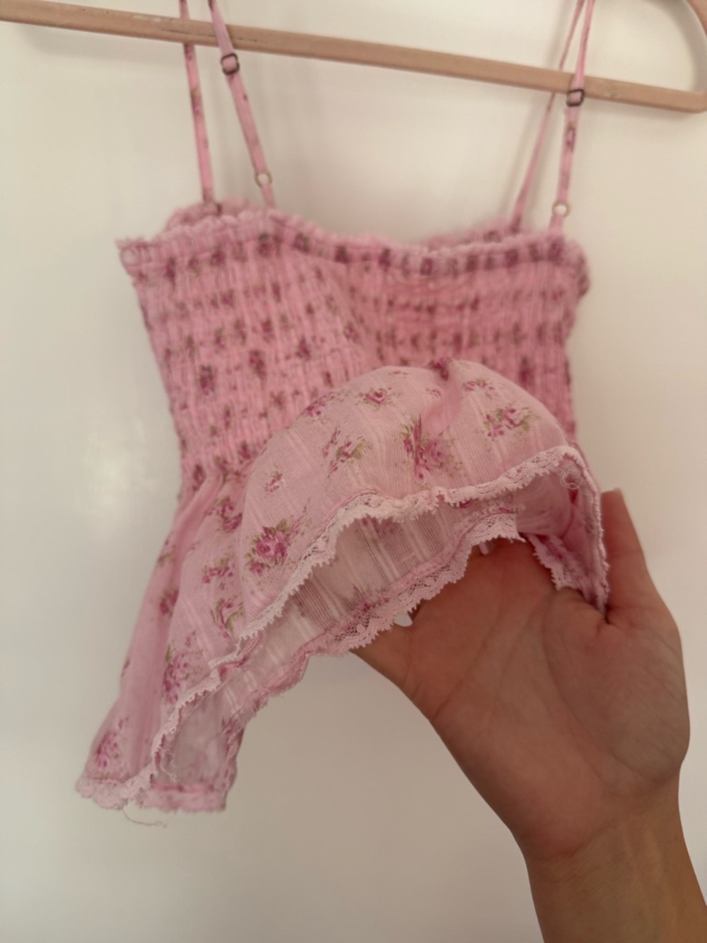 Condie Floral Cotton Voile Top in Raspberry Fields - Picture 9 of 9